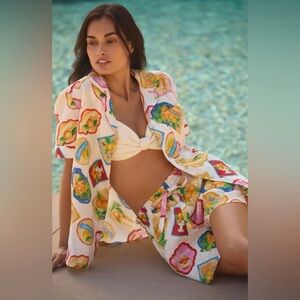 Seafolly Australia Women’s 100% Linen Ciao Bella Stamp Set, Size Small